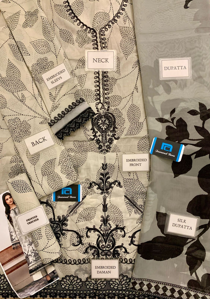 Bin Ilyas Lawn Suit-Aarasta