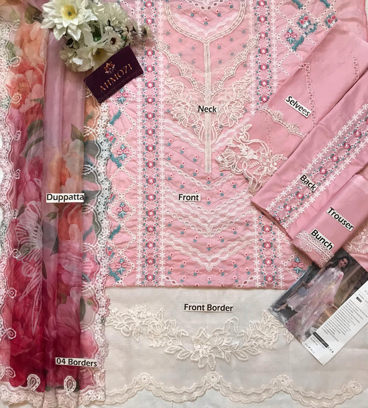 Crimson Lawn Suit-Aarasta