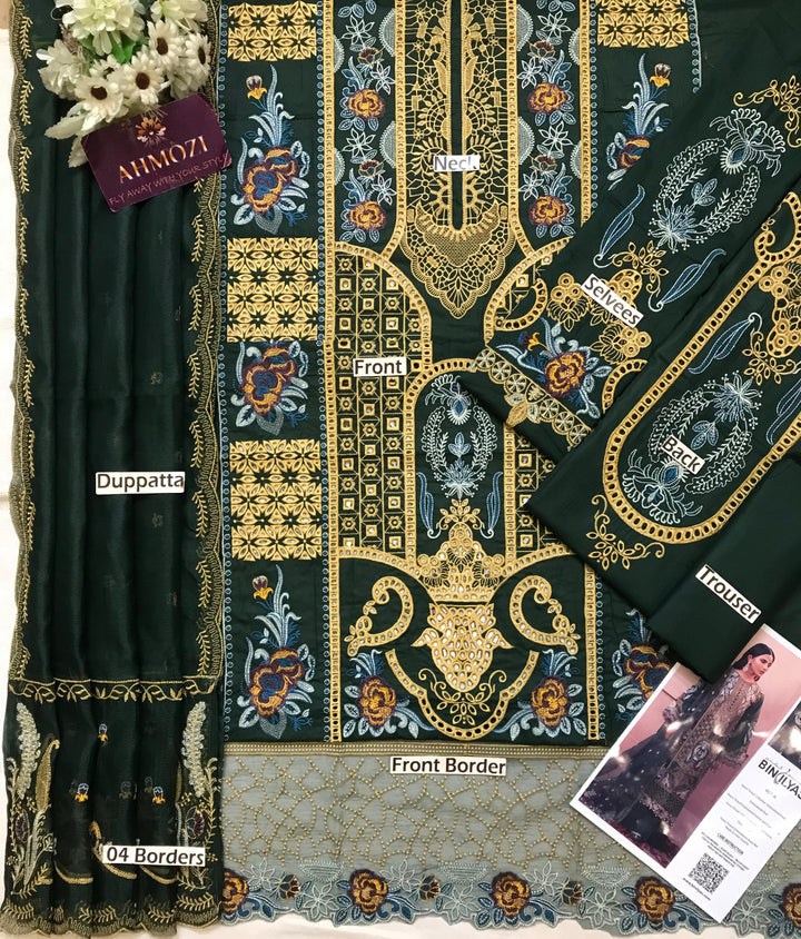 Bin Ilyas Lawn Suit-Aarasta