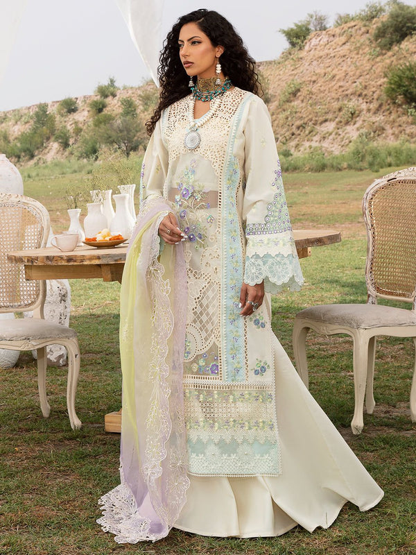 Bin Ilyas Lawn Suit-Lawn-Yellow-Organza-Aarasta