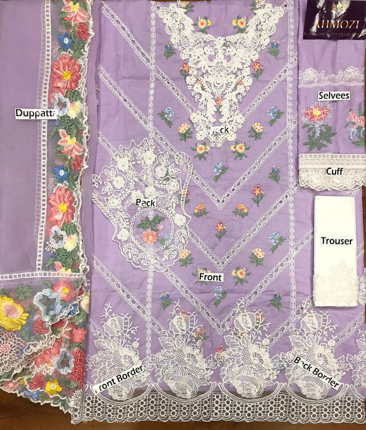 Crimson Lawn Suit-Aarasta