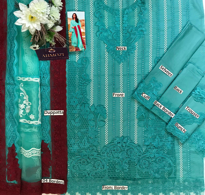 Crimson Lawn Suit-Aarasta