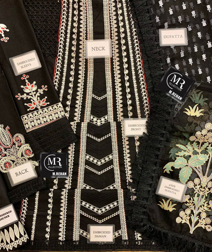 Crimson Lawn Suit-Aarasta