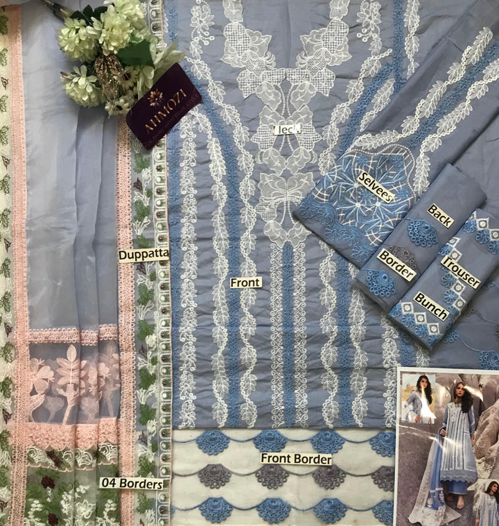 Crimson Lawn Suit-Aarasta