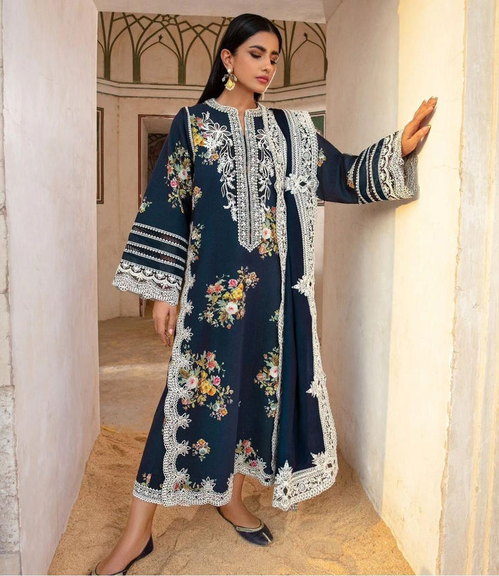 Crimson Lawn Suit-Aarasta