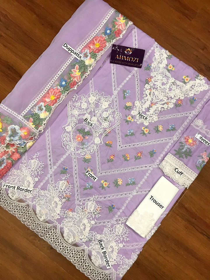 Crimson Lawn Suit-Aarasta