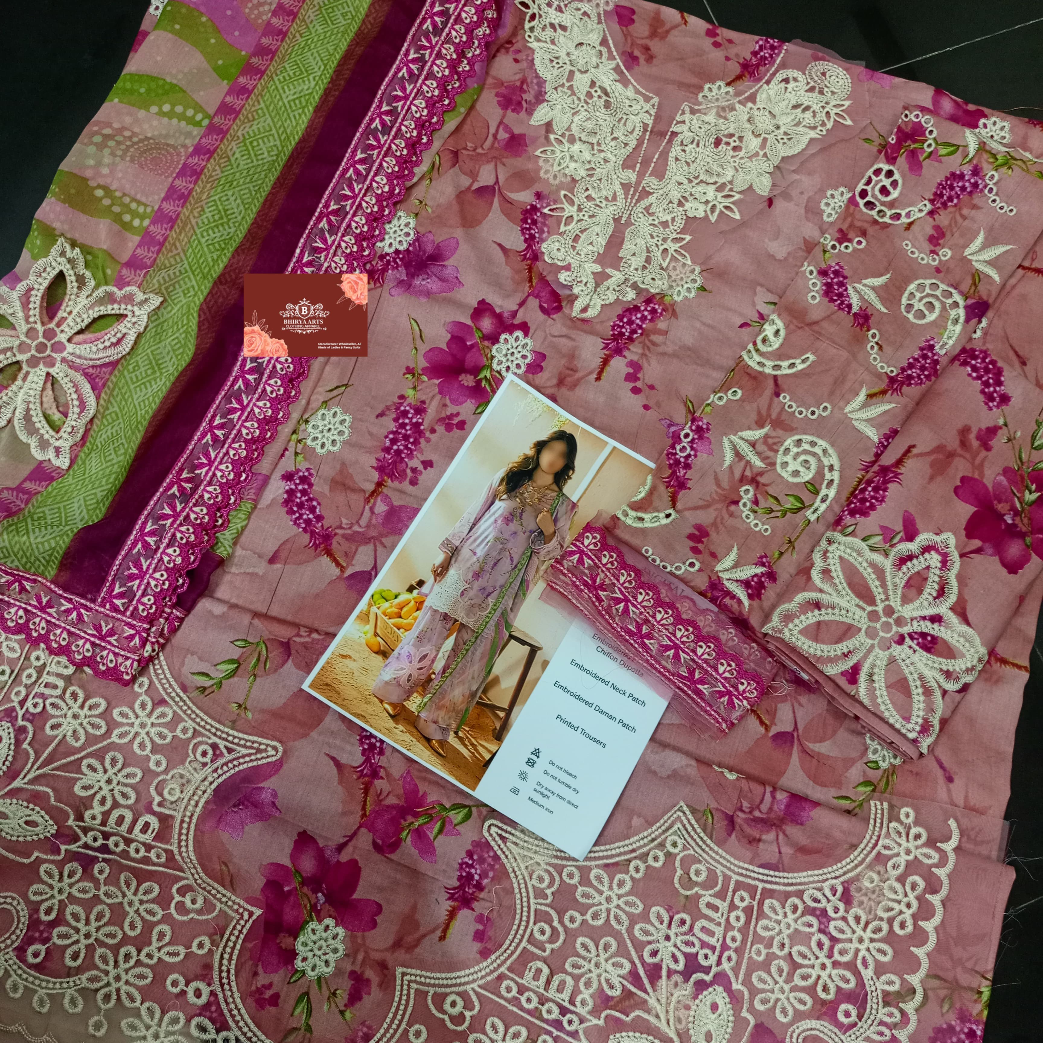 Crimson Lawn Suit-Aarasta