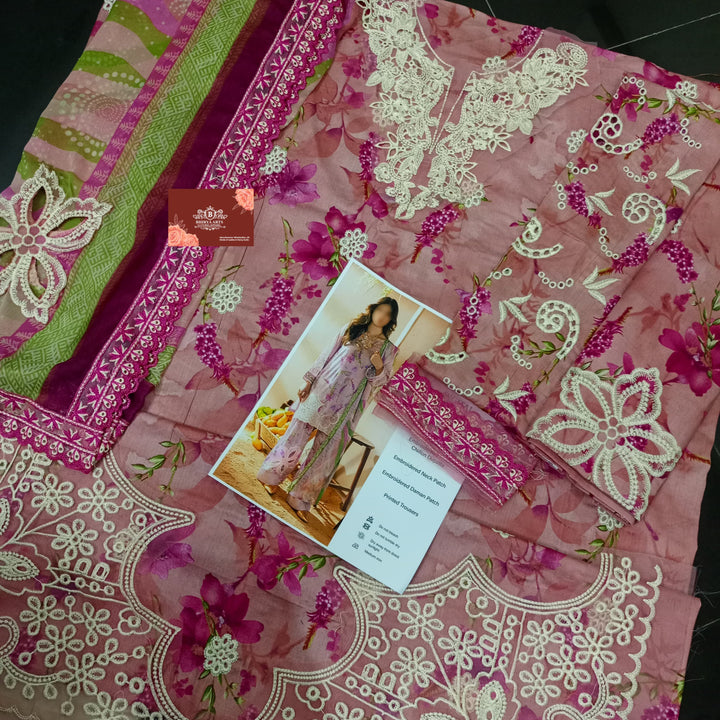 Crimson Lawn Suit-Aarasta