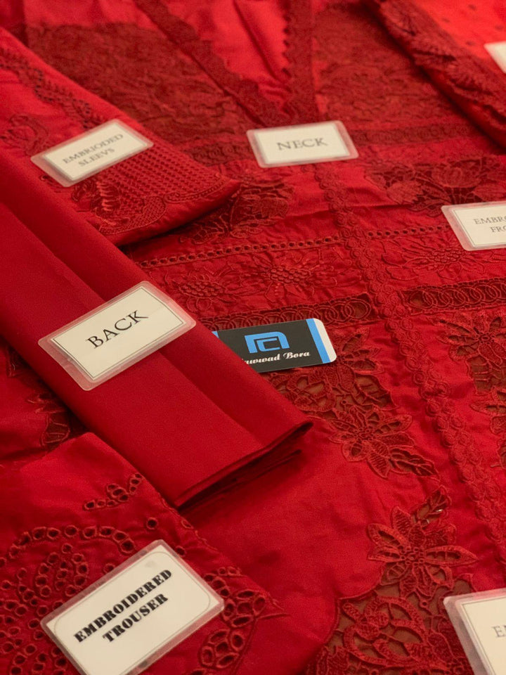 Crimson Lawn Suit-Aarasta