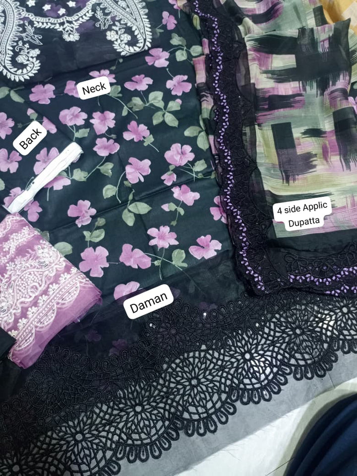 Crimson Lawn Suit-Aarasta