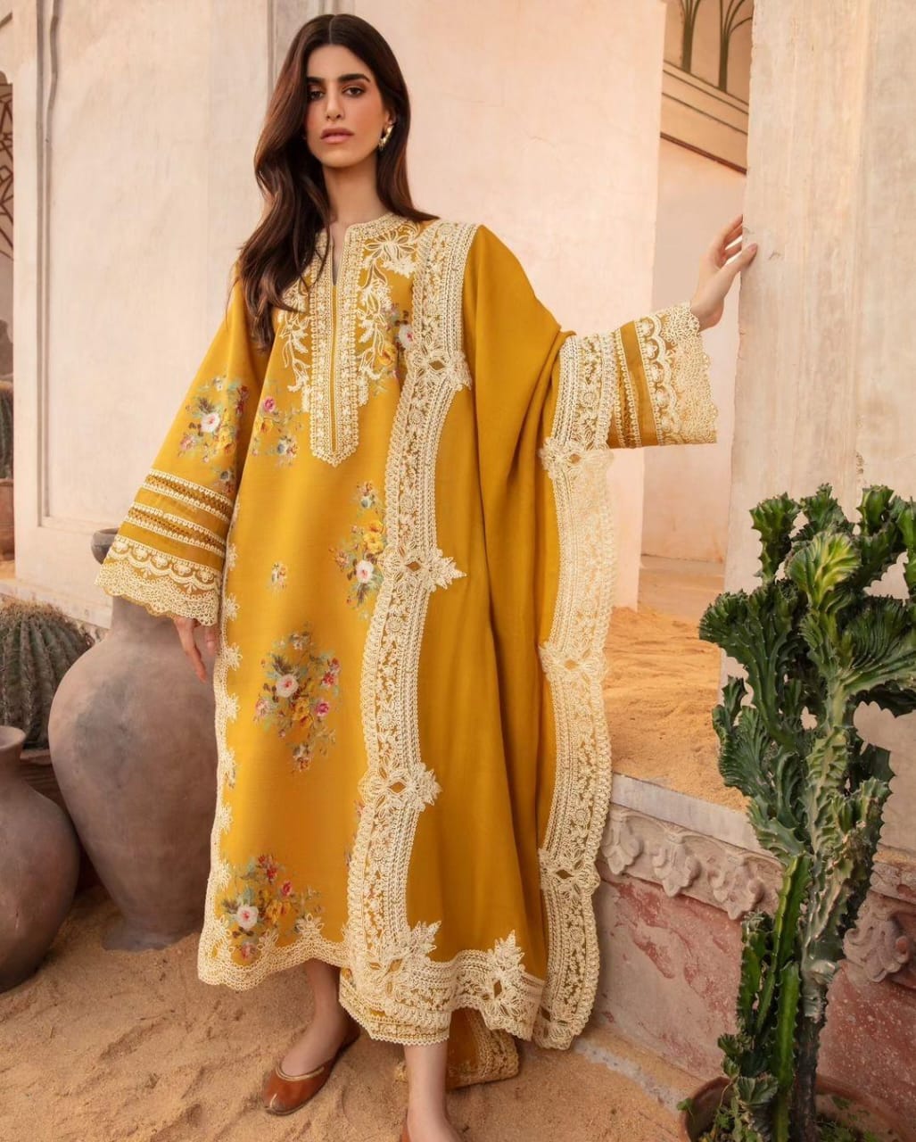 Crimson Lawn Suit-Aarasta
