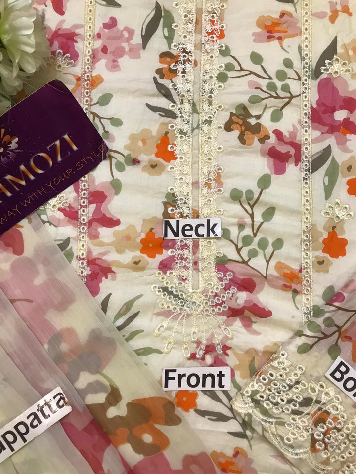 Crimson Lawn Suit-Aarasta