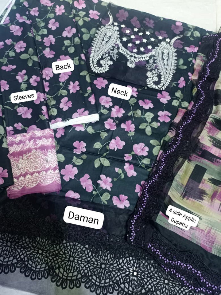 Crimson Lawn Suit-Aarasta