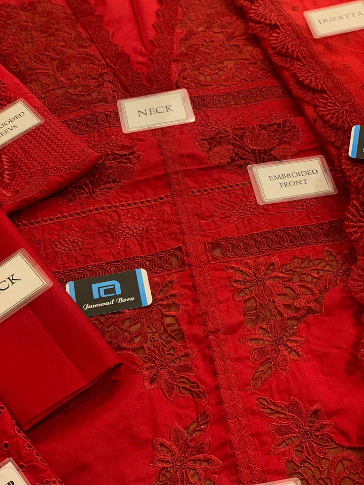 Crimson Lawn Suit-Aarasta