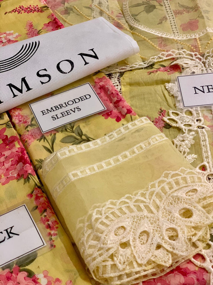 Crimson Lawn Suit-Aarasta