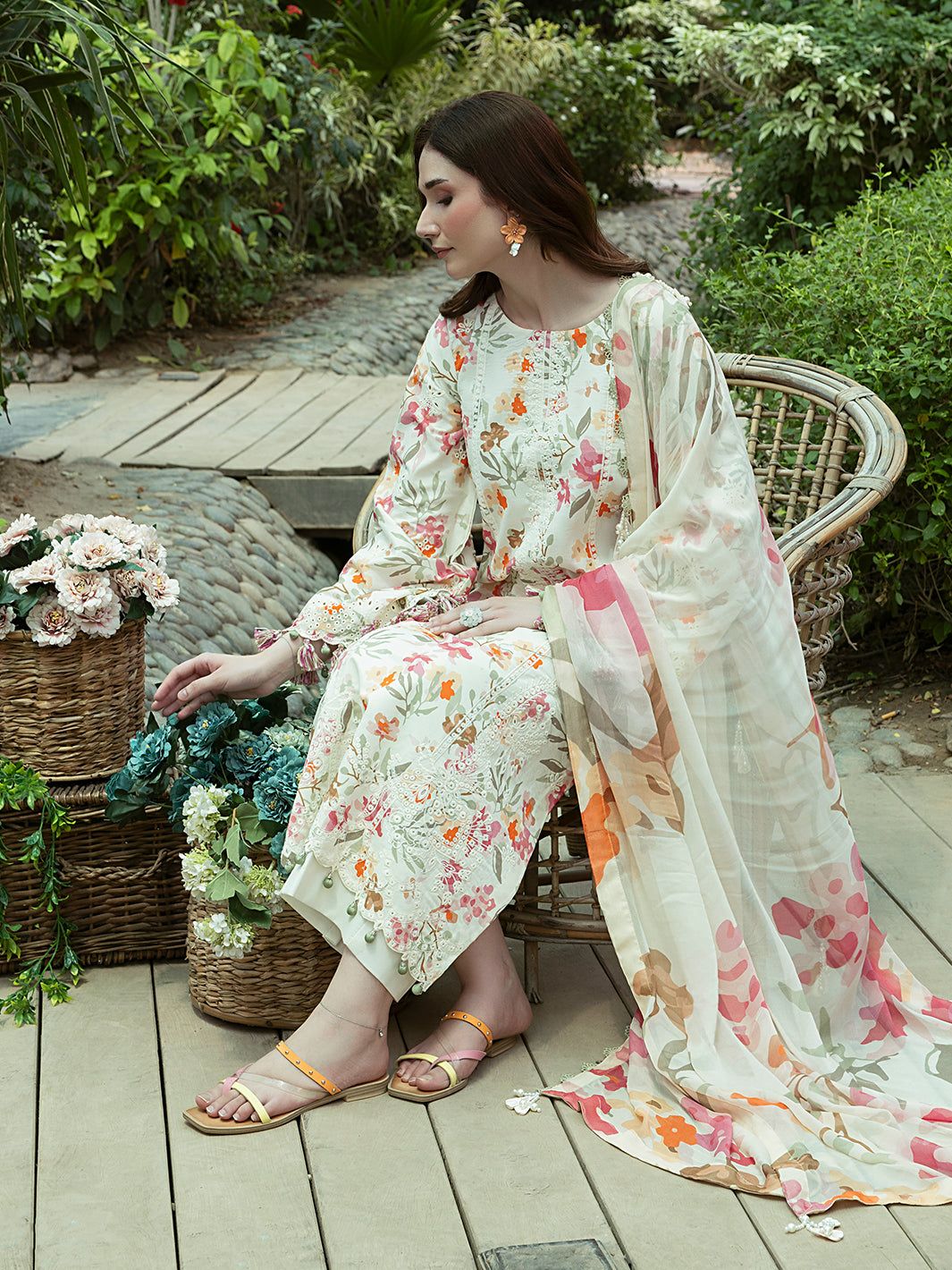 Crimson Lawn Suit-Aarasta