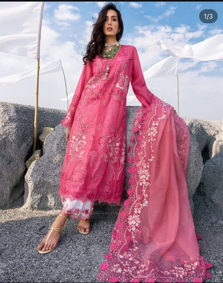 Saira Shakira Lawn Suit-Lawn-Pink-Silk-Aarasta
