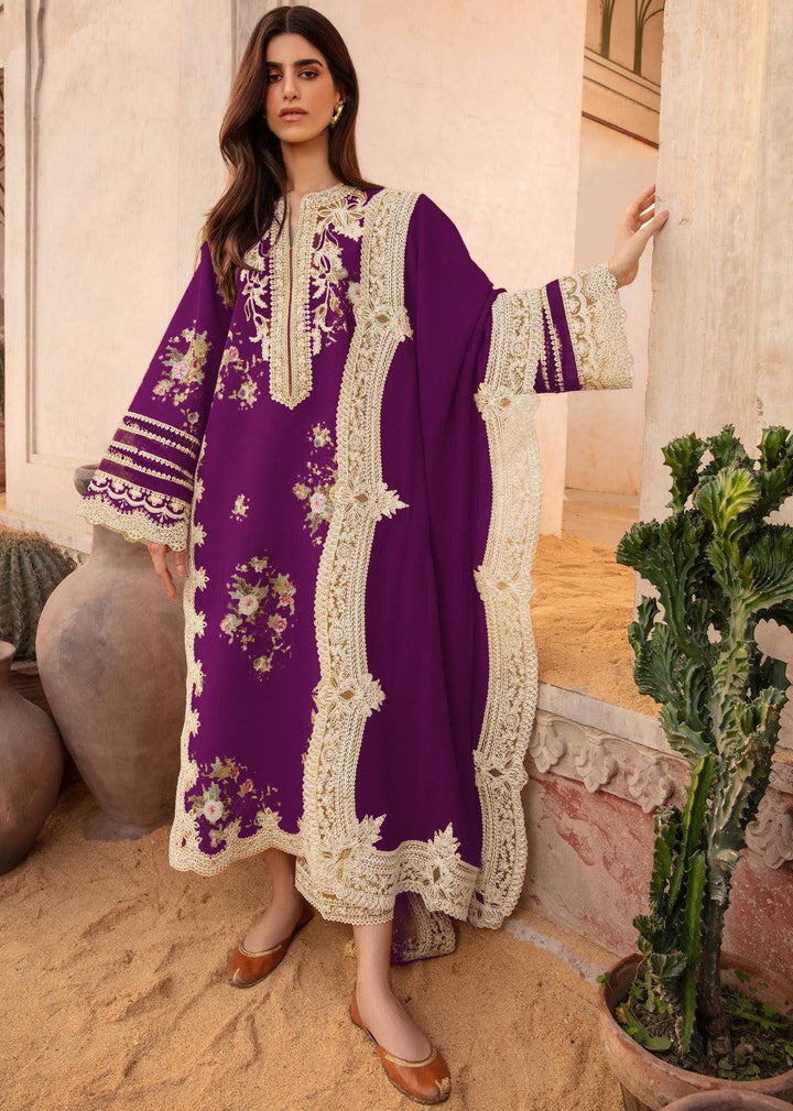 Crimson Lawn Suit-Lawn-Purple-Chiffon-Aarasta