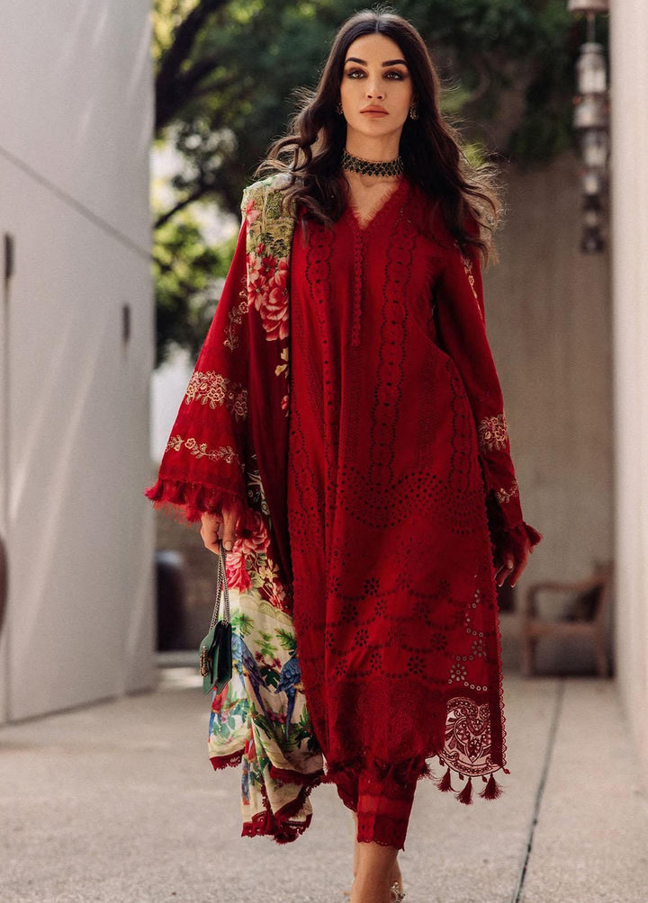 Saira Shakira Lawn Suit-Lawn-Red-Silk-Aarasta