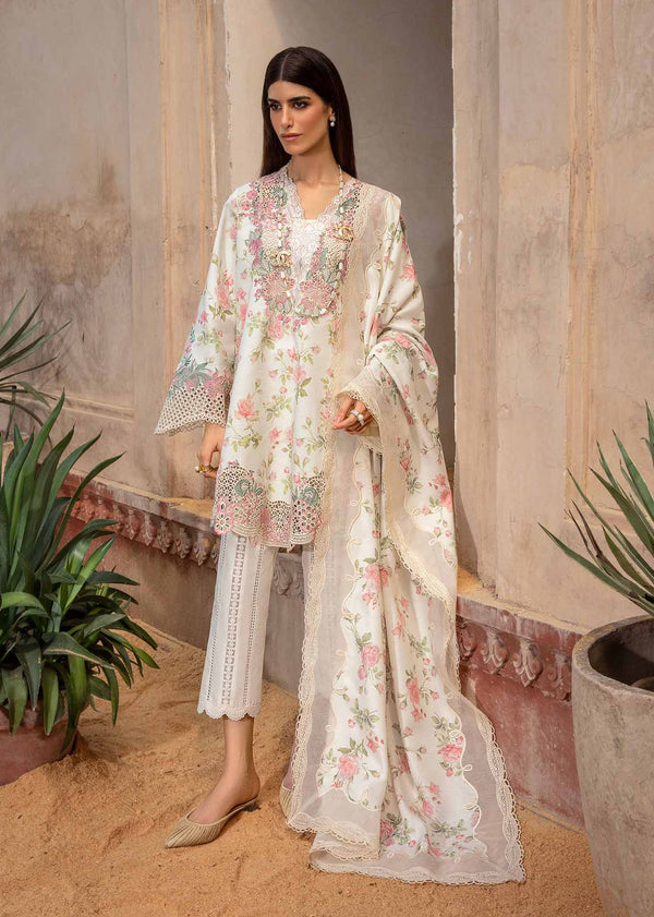 Crimson Lawn Suit-Lawn-White-Chiffon-Aarasta