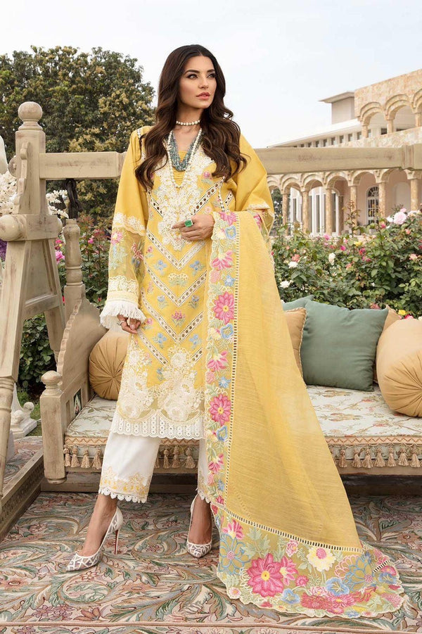 Crimson Lawn Suit-Lawn-Yellow-Organza-Aarasta