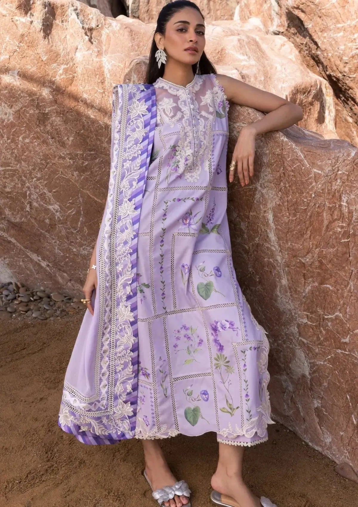 Crimson Lawn Suit-Purple-Lawn-Chiffon-Aarasta