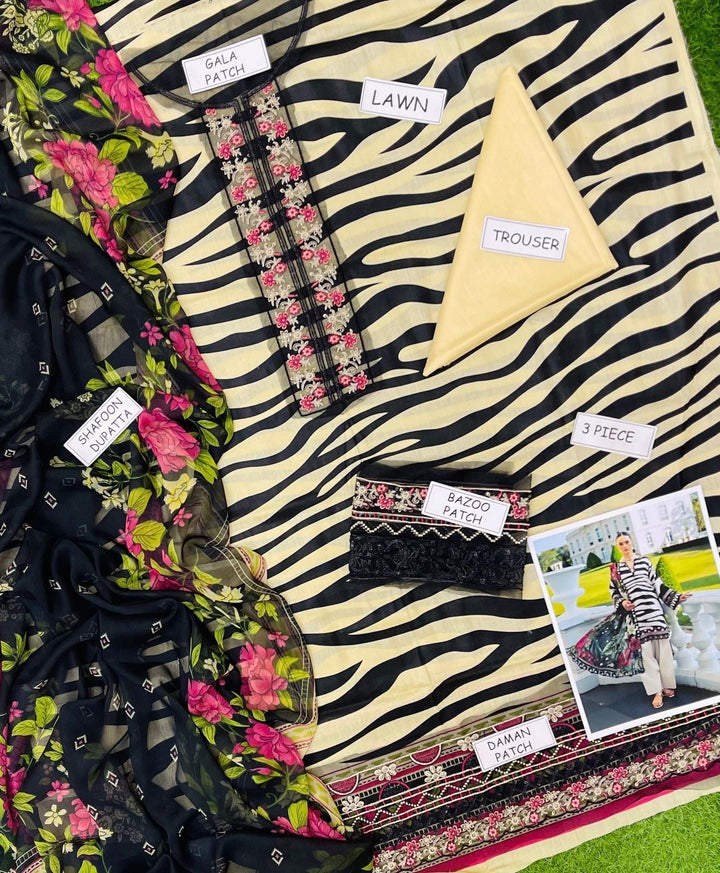 Elaf Lawn Suit-Aarasta