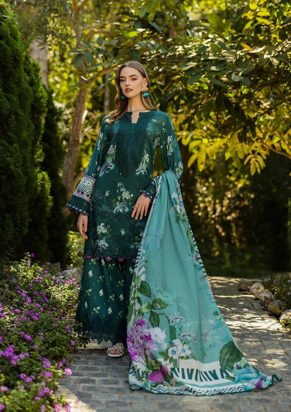 Elaf Lawn Suit-Lawn-Green-Chiffon-Aarasta