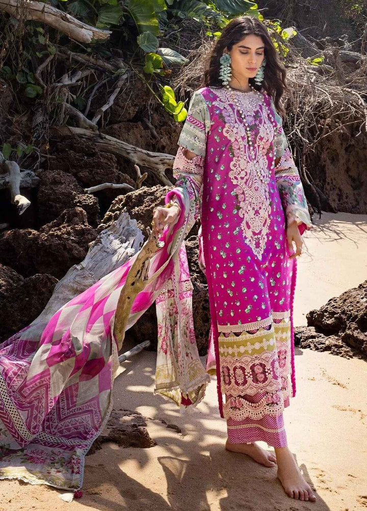 Elaf Lawn Suit-Lawn-Pink-Chiffon-Aarasta