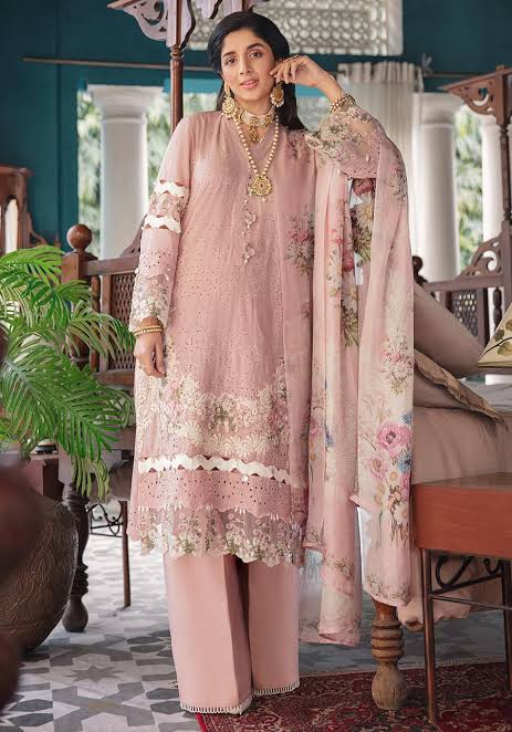 Elaf Lawn Suit-Lawn-Pink-Silk-Aarasta
