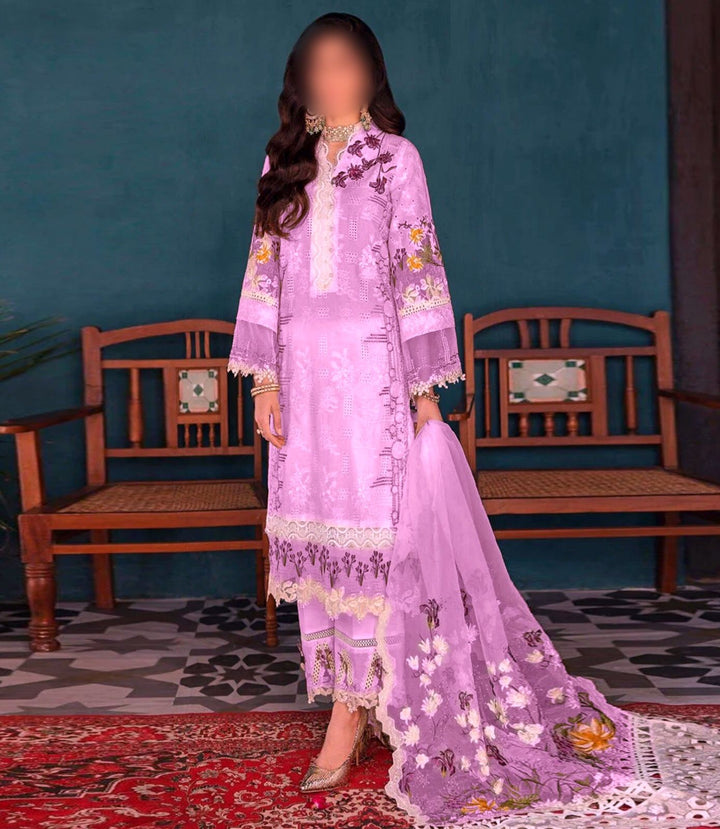 Elaf Lawn Suit-Lawn-Pink-Organza-Aarasta