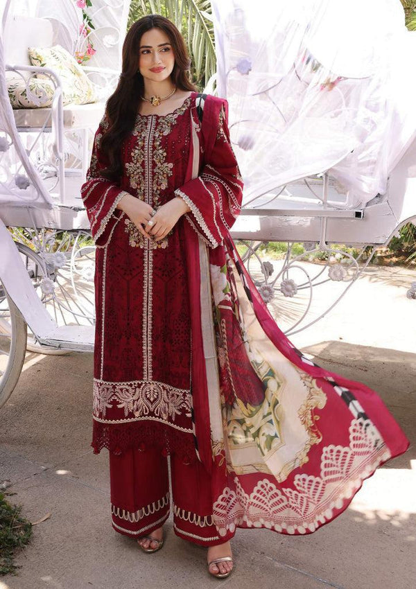 Elaf Lawn Suit-Red-Lawn-Silk-Aarasta