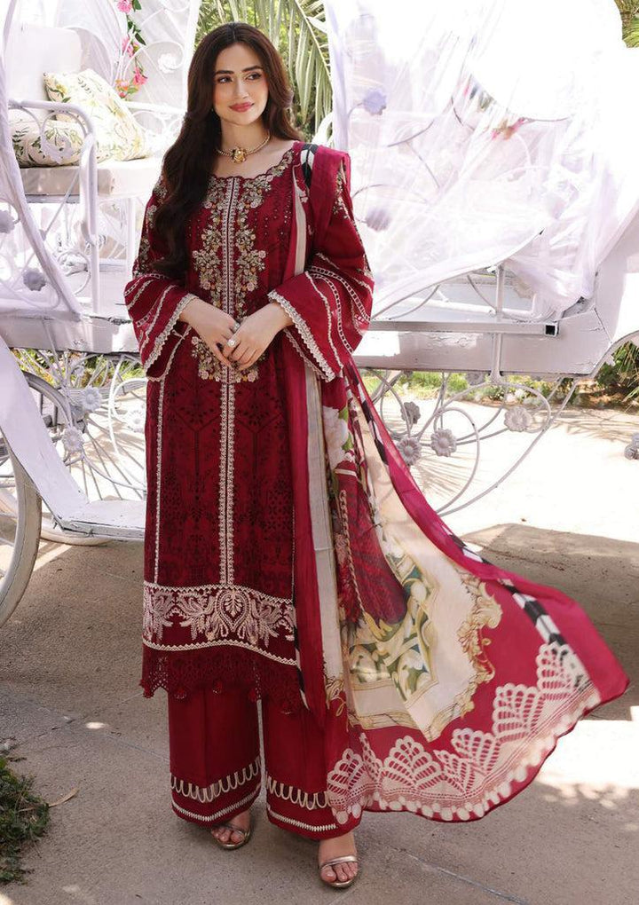 Elaf Lawn Suit-Red-Lawn-Silk-Aarasta