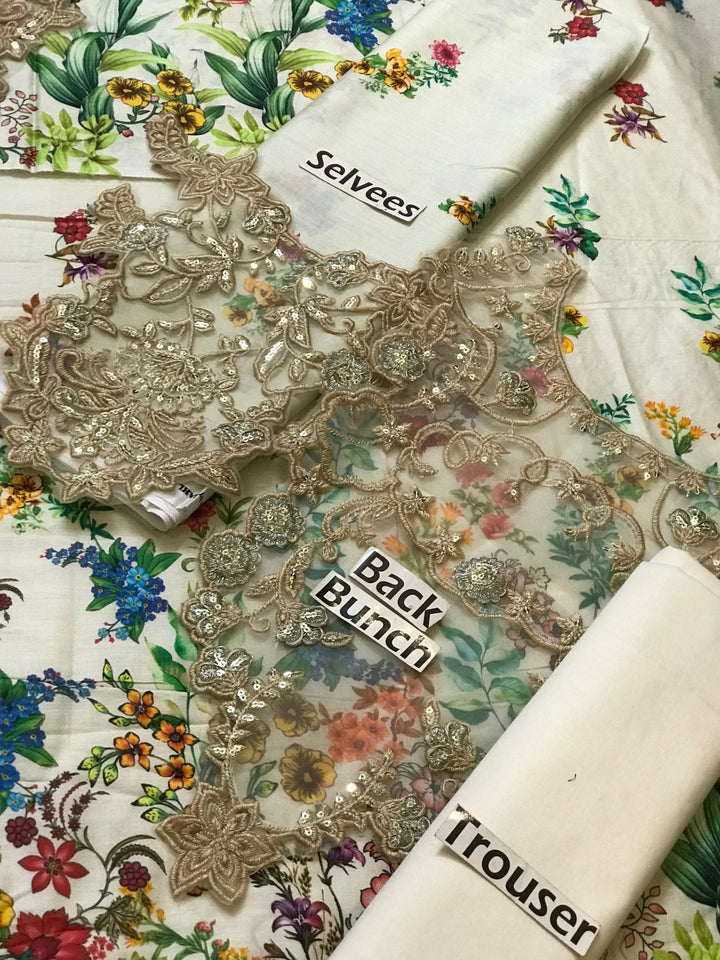 Faiza Saqlain Lawn Suit-Aarasta