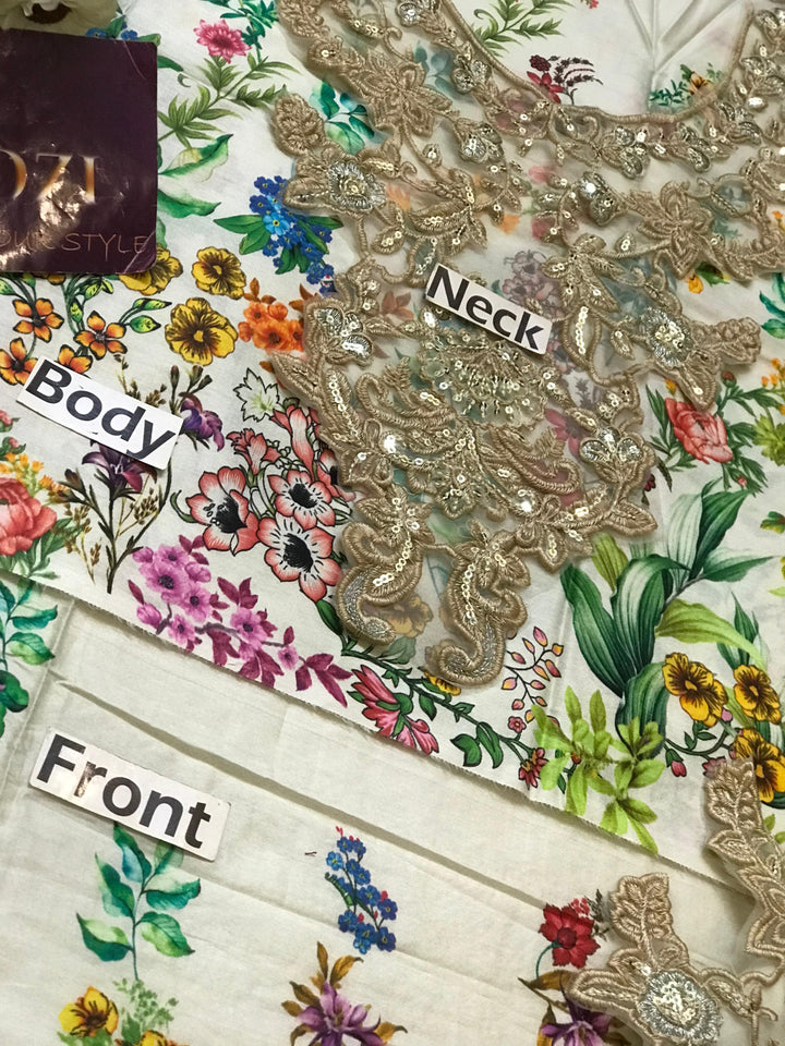 Faiza Saqlain Lawn Suit-Aarasta