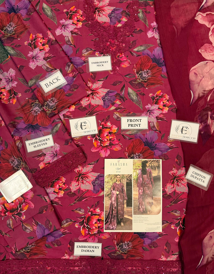 Farasha Lawn Suit-Aarasta