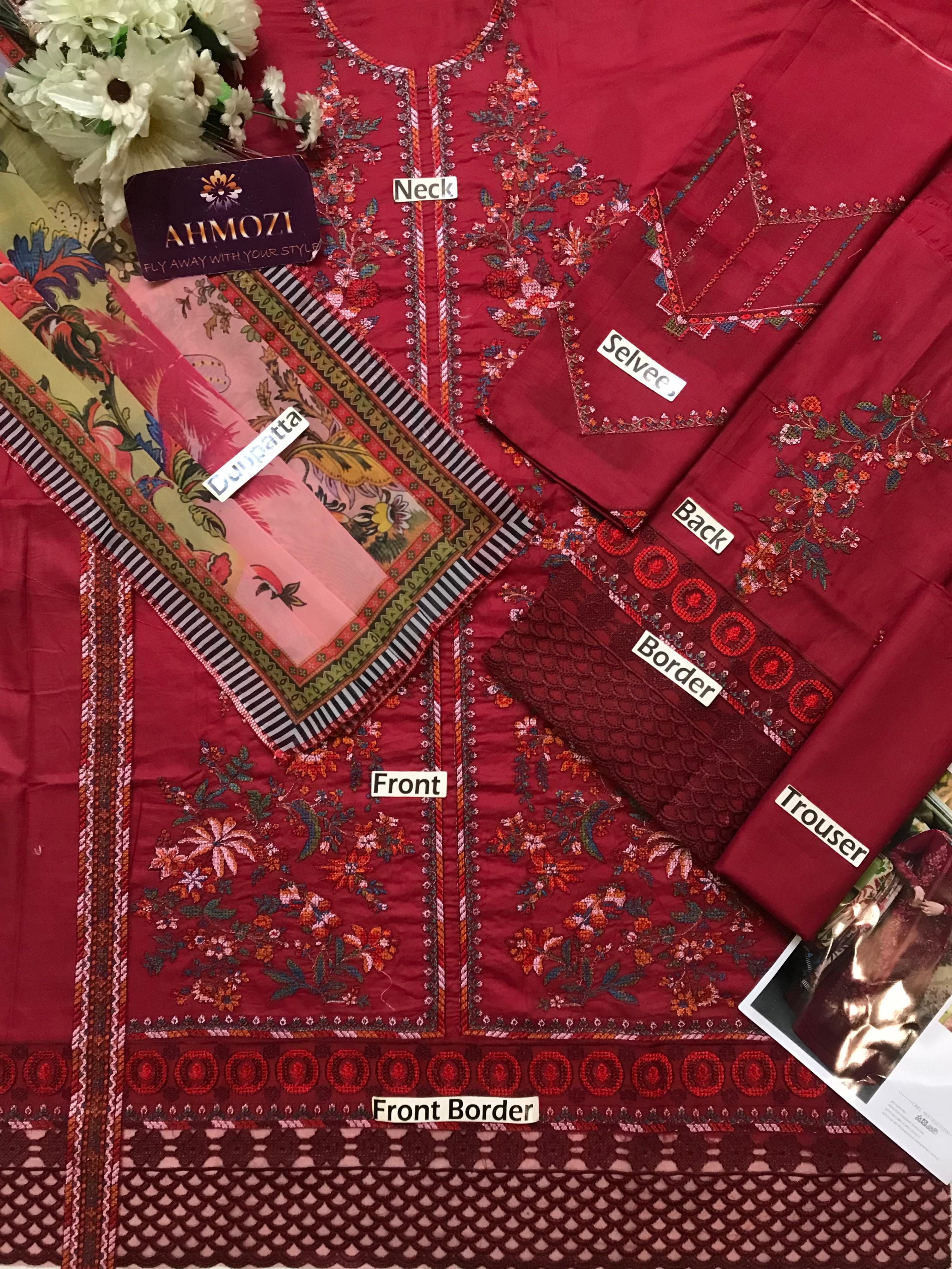 Hussain Rehar Lawn Suit-Aarasta