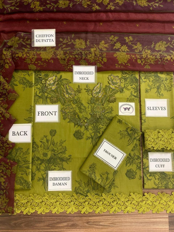 Iznik Lawn Suit-Aarasta