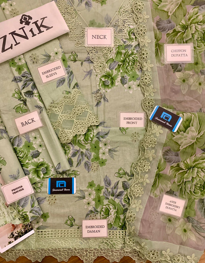 Iznik Lawn Suit-Aarasta