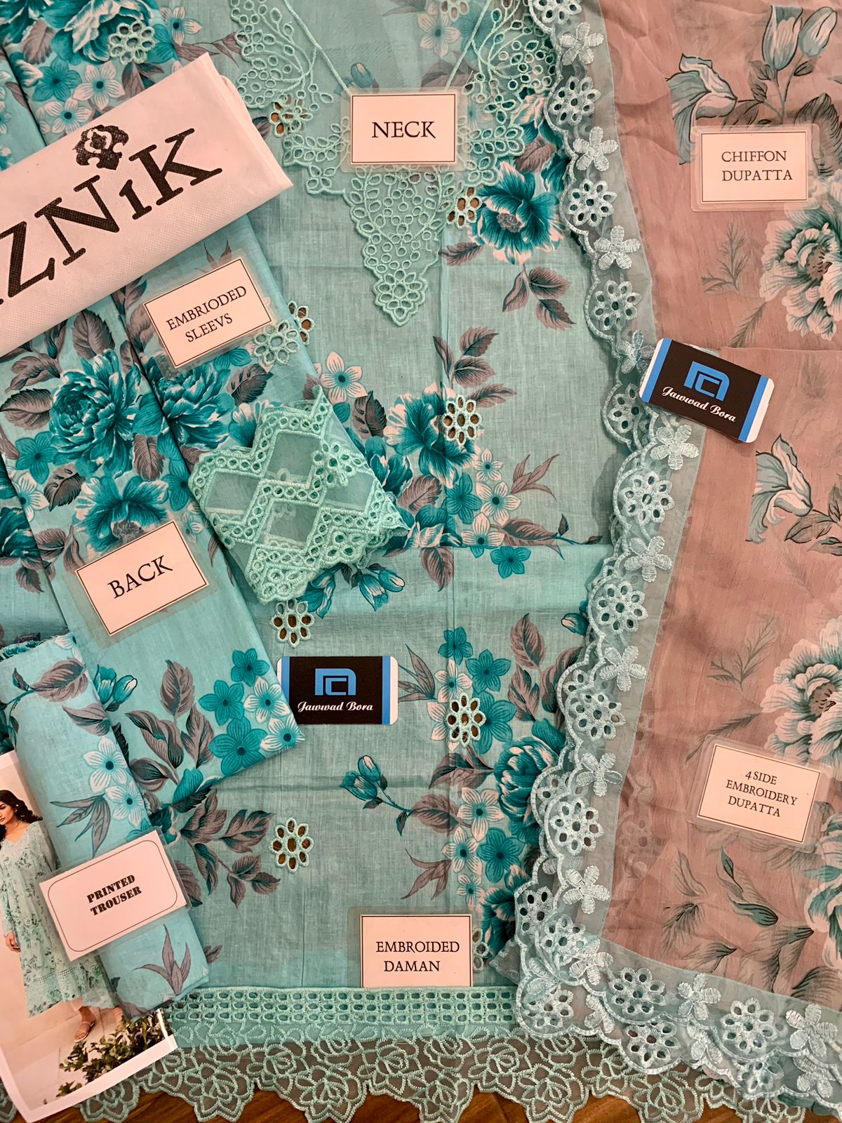 Iznik Lawn Suit-Aarasta