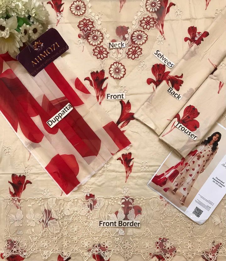 Iznik Lawn Suit-Aarasta