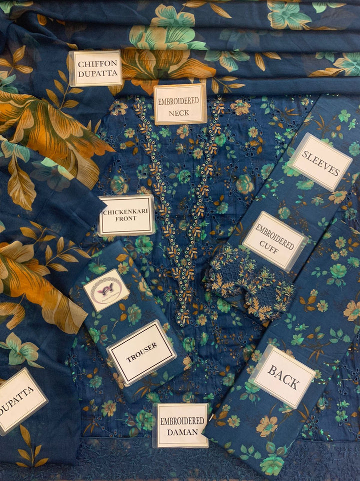 Iznik Lawn Suit-Aarasta