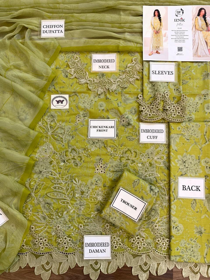 Iznik Lawn Suit-Aarasta