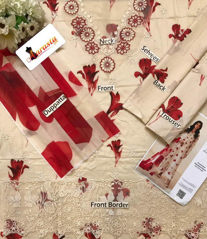 Iznik Lawn Suit-Aarasta