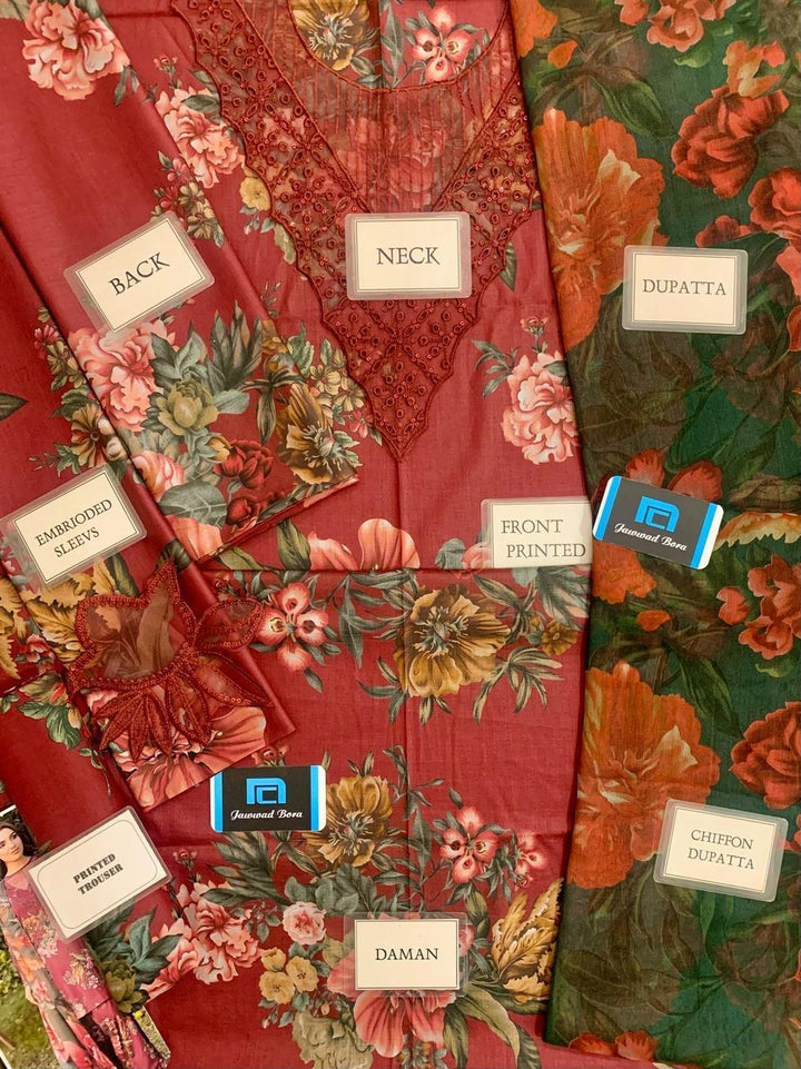 Iznik Lawn Suit-Aarasta