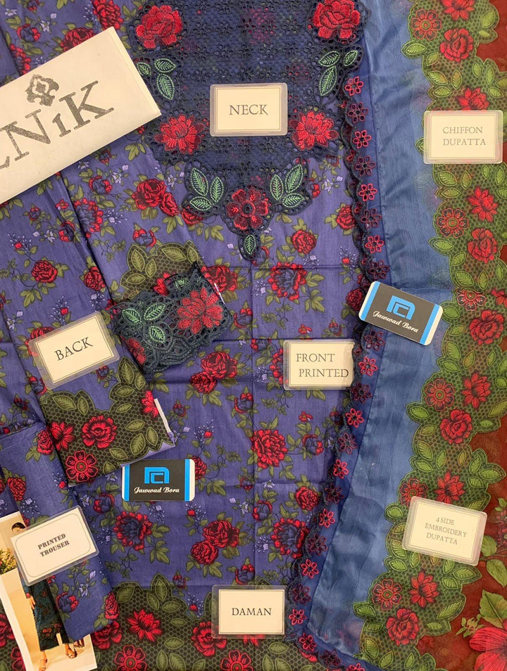 Iznik Lawn Suit-Aarasta