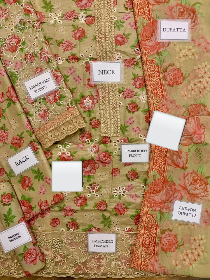 Iznik Lawn Suit-Aarasta