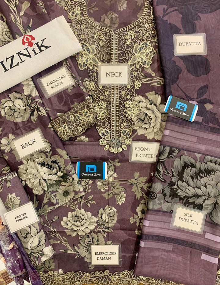 Iznik Lawn Suit-Aarasta