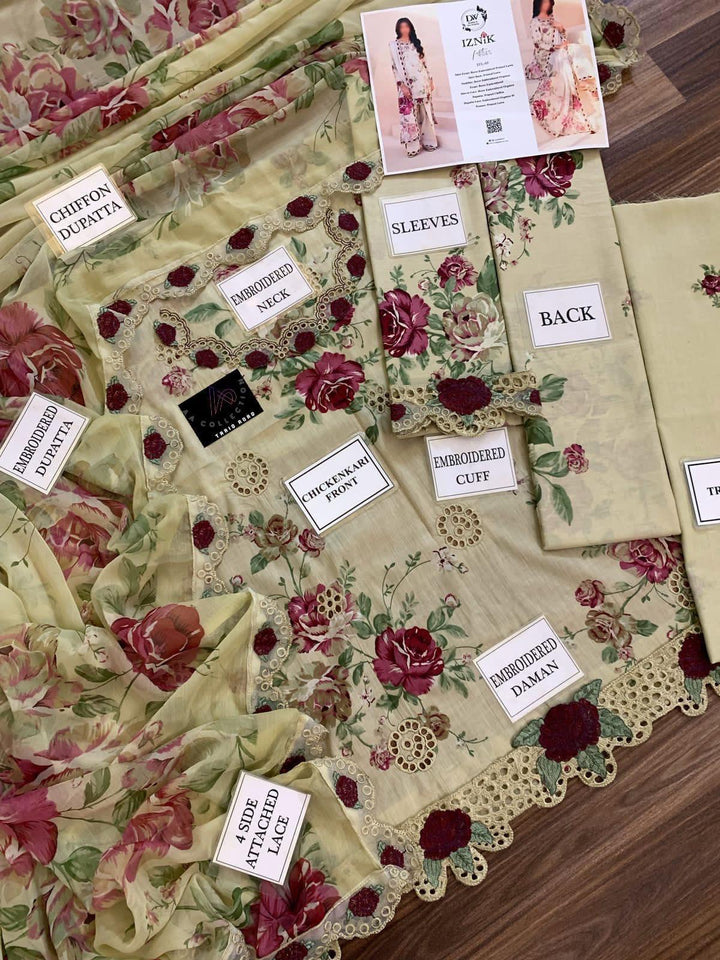 Iznik Lawn Suit-Aarasta