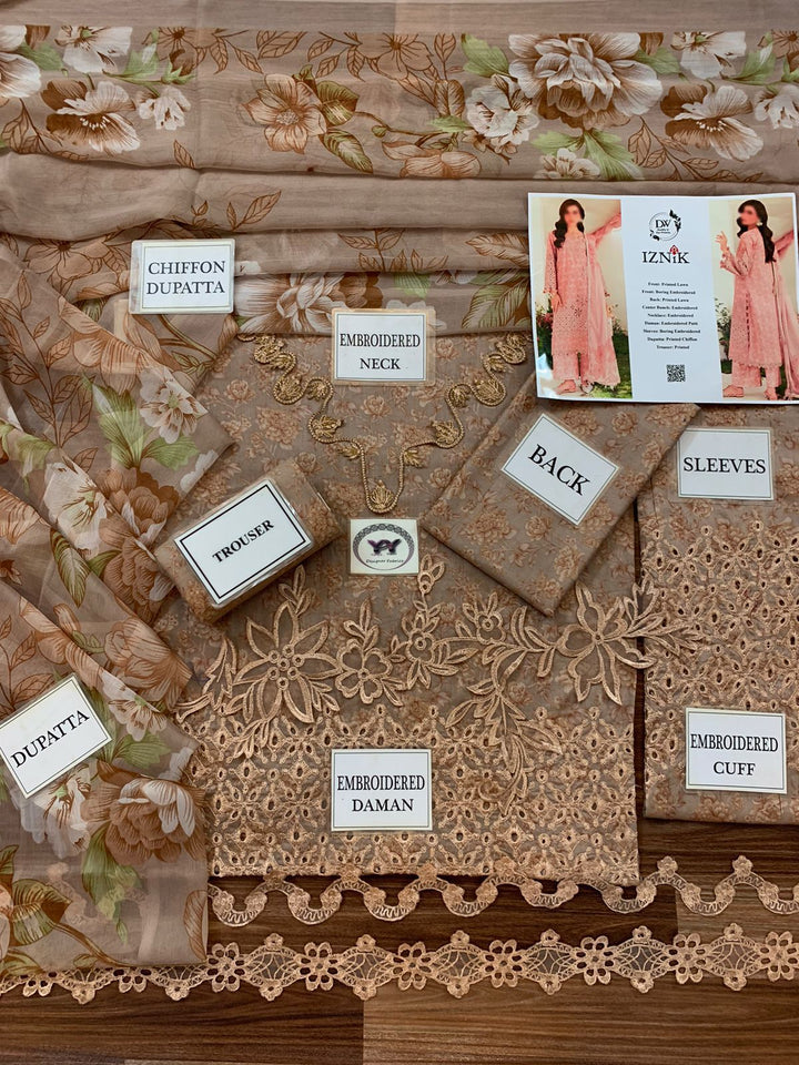 Iznik Lawn Suit-Aarasta